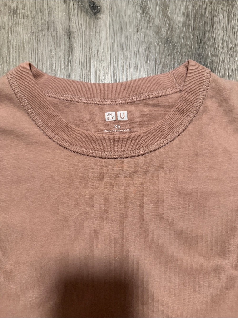 Uniqlo Men’s Crew Neck T-Shirt — Dusty Pink